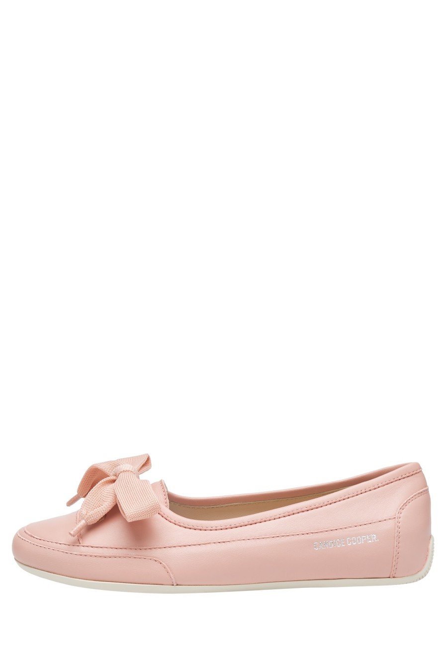 Online Candy Bow Ballerinas Aus Leder Rosa