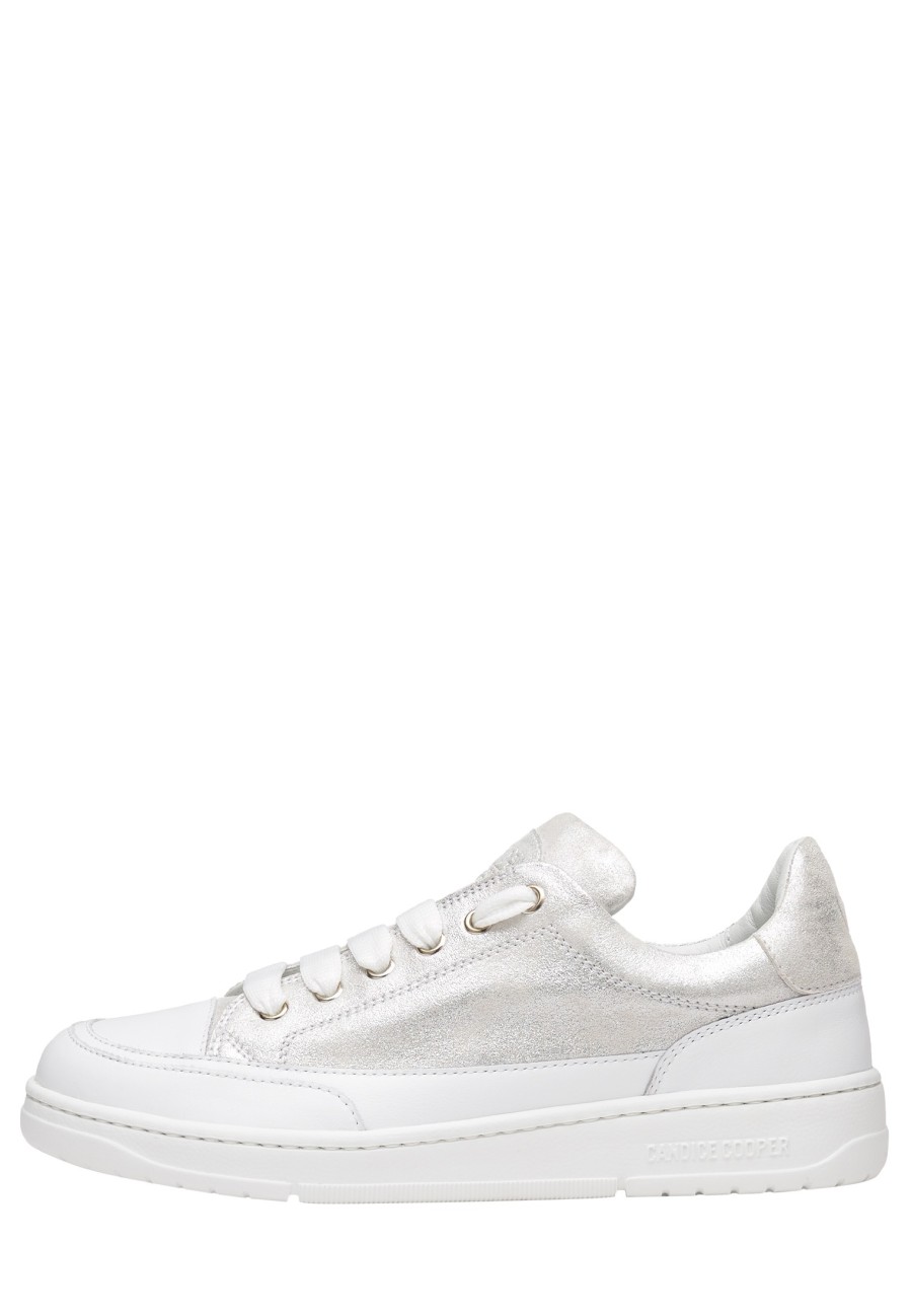 Online Ledersneaker Silber -Velanie