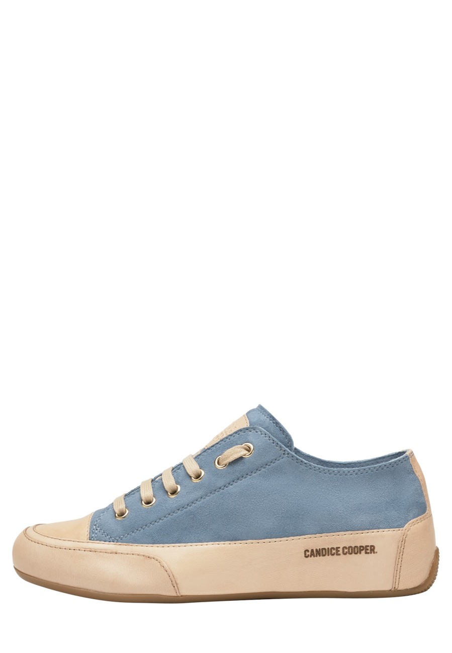 Best Rock S Sneakers Aus Poliertem Leder Und Wildleder Hellblau