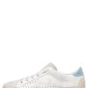 New Dafne Leder- Und Wildleder-Sneaker Weis-Hellblau