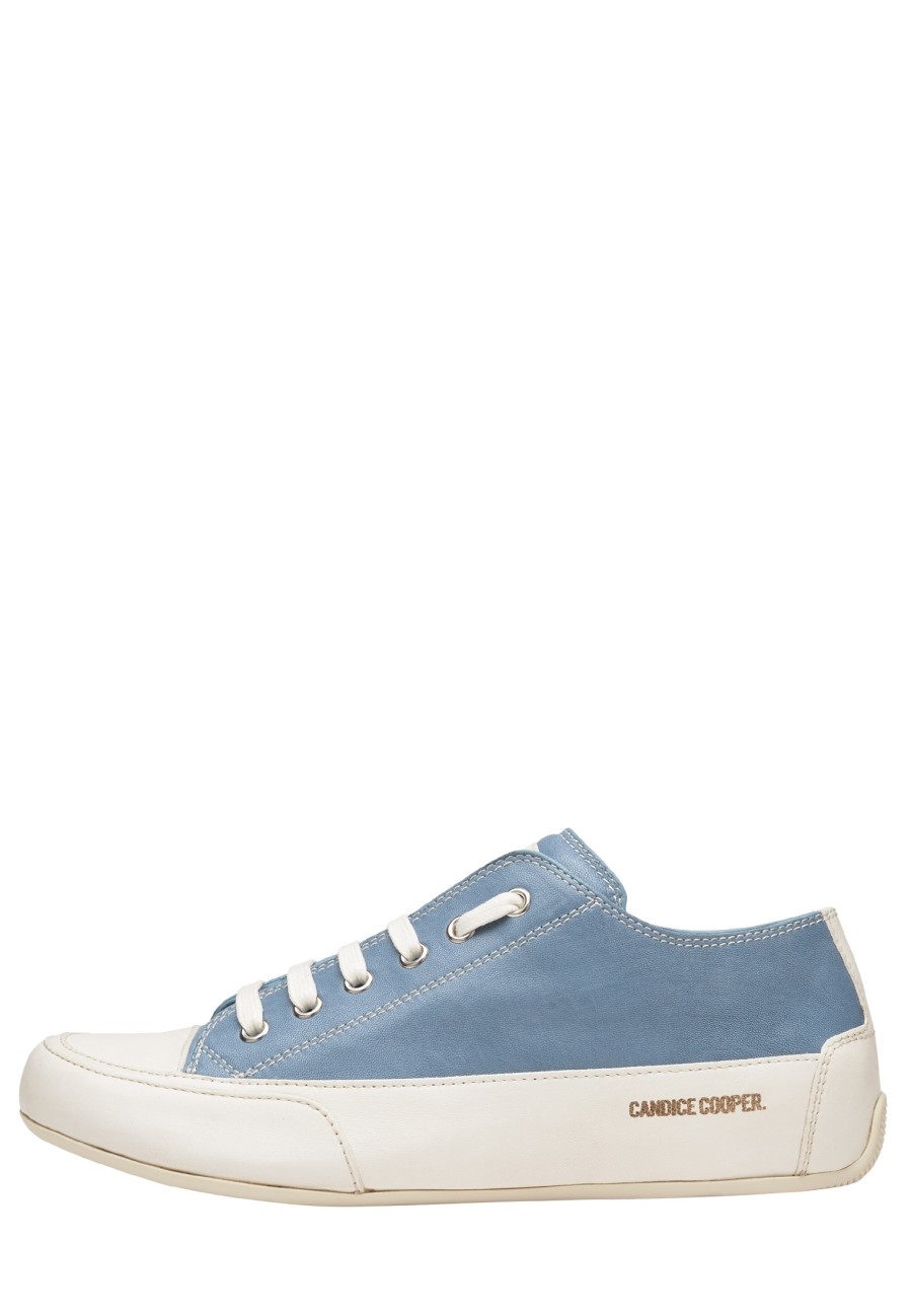 Hot Sneakers Aus Poliertem Leder Skyblue -Rock S