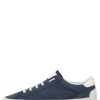 New Danny Leder- Und Wildleder-Sneaker Marineblau