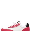 Wholesale Feder. - Sneakers Aus Wildleder Und Technischem Stoff Weis-Fuchsia