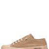 New Sneakers Aus Poliertem Leder Und Wildleder Hellbraun -Rock S