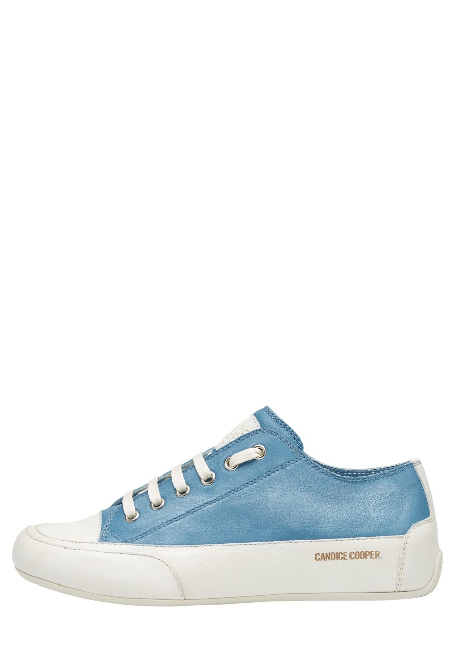 Clearance Rock S Sneakers Aus Poliertem Leder Creme-Hellblau