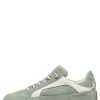 Hot Leder- Und Wildleder-Sneakers Grun Runlo Flash