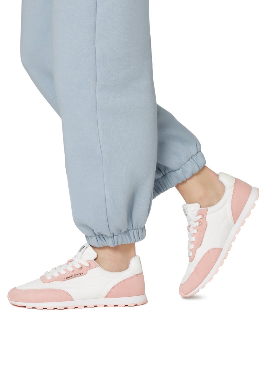 Online Feder. - Sneakers Aus Wildleder Und Technischem Stoff Weis-Rosa