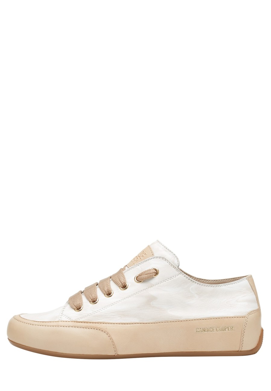 New Rock Chic S Ledersneaker Weis-Beige