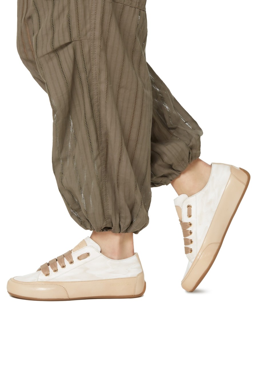 New Rock Chic S Ledersneaker Weis-Beige